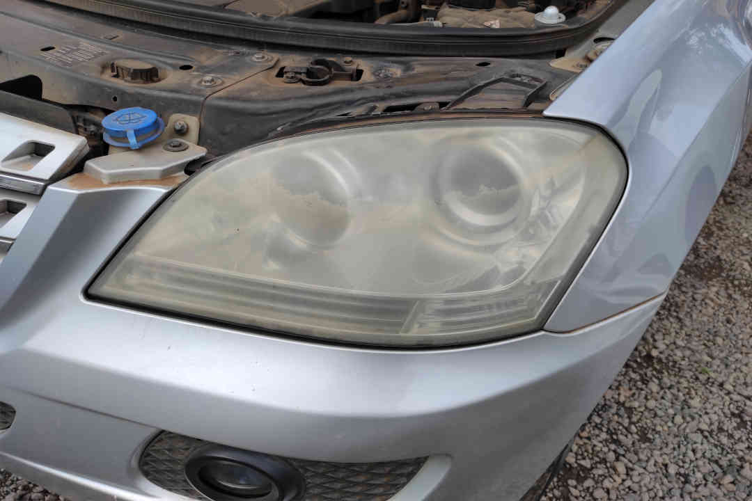 faded headlight