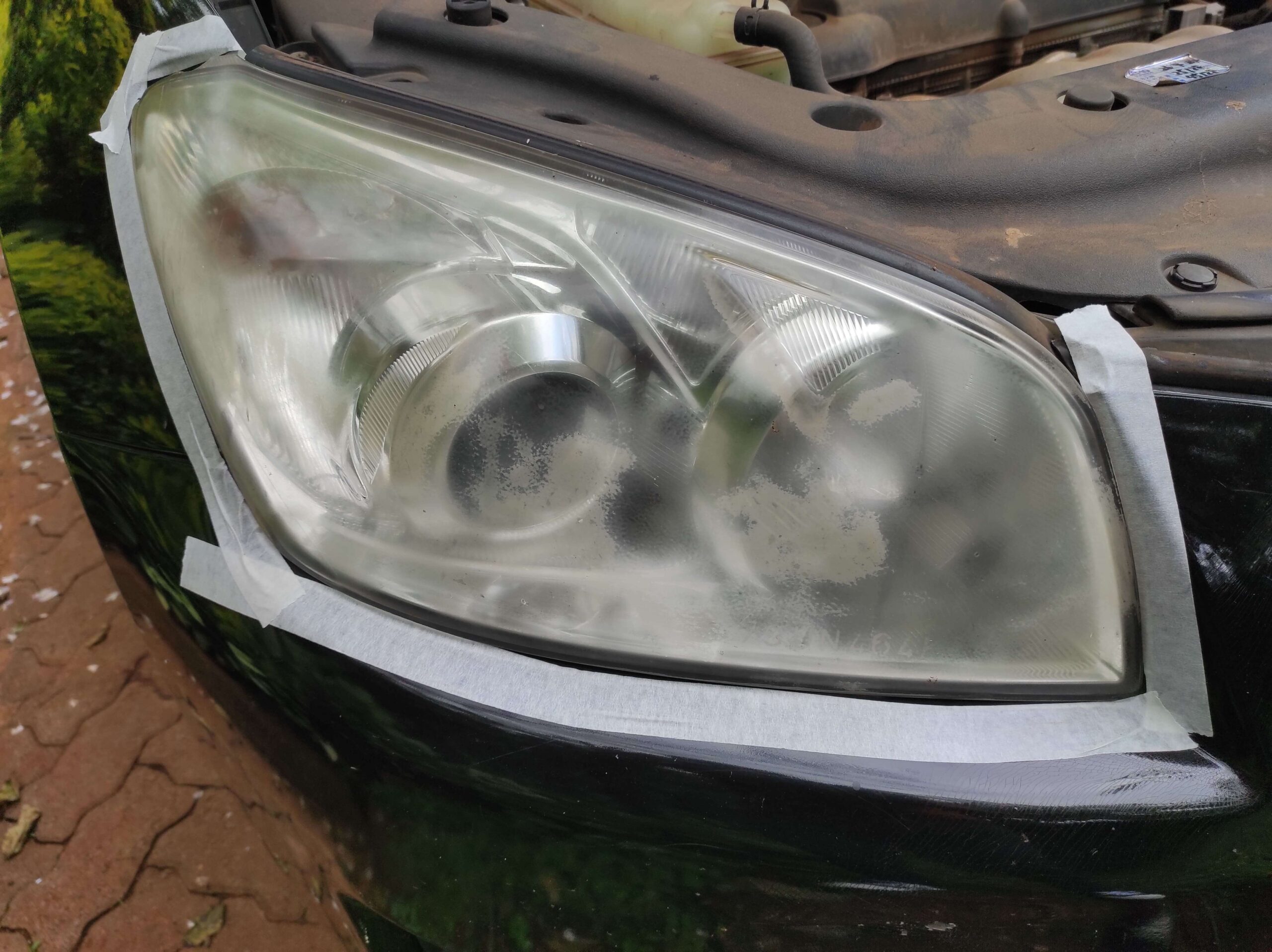 faded headlights