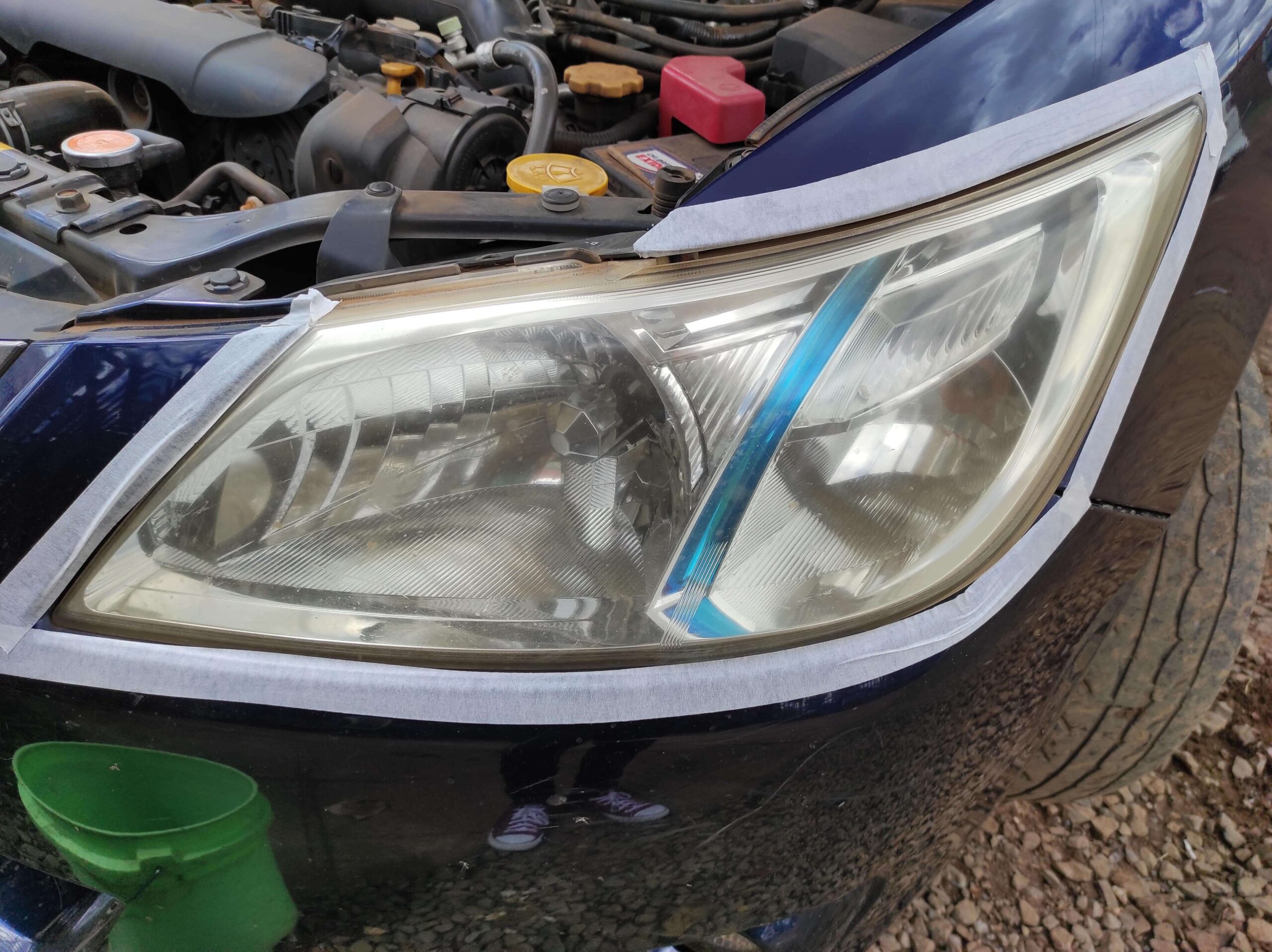 faded headlights